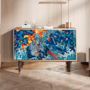 Sideboard - STORYZ - S3 The Girl - James Jean - Walnut