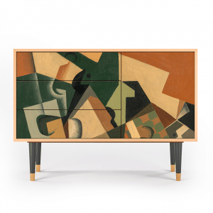 Sideboard - STORYZ - S3 Glass and Checkerboard - Walnut