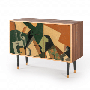 Sideboard - STORYZ - S3 Glass and Checkerboard - Walnut