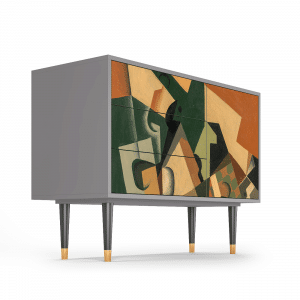 Sideboard - STORYZ - S3 Glass and Checkerboard - Grey