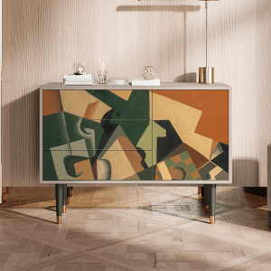 Sideboard - STORYZ - S3 Glass and Checkerboard - Latte