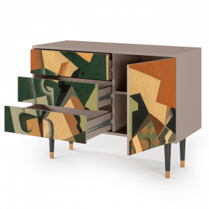 Sideboard - STORYZ - S3 Glass and Checkerboard - Latte