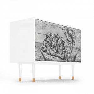 Sideboard - STORYZ - S3 Blau Schuyte - White