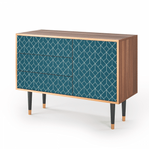 Sideboard - STORYZ - S3 Turquoise Geometry - Walnut