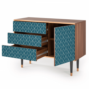 Sideboard - STORYZ - S3 Turquoise Geometry - Walnut
