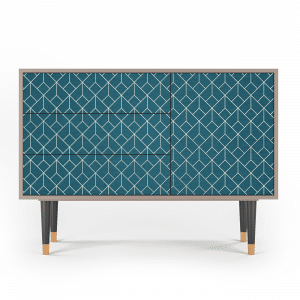 Sideboard - STORYZ - S3 Turquoise Geometry - Latte
