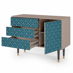 Sideboard - STORYZ - S3 Turquoise Geometry - Latte