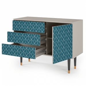 Sideboard - STORYZ - S3 Turquoise Geometry - Sand