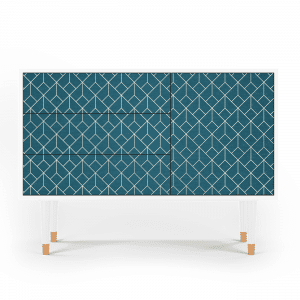 Sideboard - STORYZ - S3 Turquoise Geometry - White