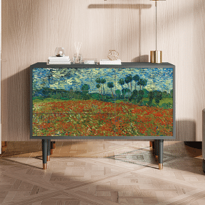Sideboard - STORYZ - S3 Poppy field by van Gogh - Antracite