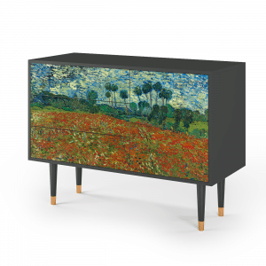 Sideboard - STORYZ - S3 Poppy field by van Gogh - Antracite