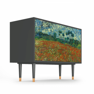 Sideboard - STORYZ - S3 Poppy field by van Gogh - Antracite