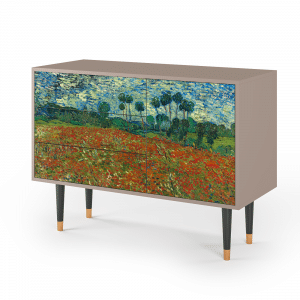 Sideboard - STORYZ - S3 Poppy field by van Gogh - Latte
