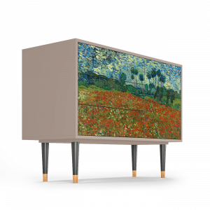 Sideboard - STORYZ - S3 Poppy field by van Gogh - Latte
