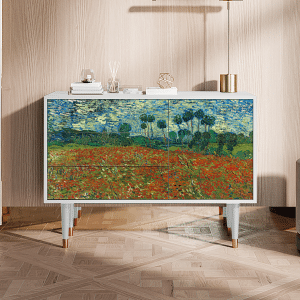 Sideboard - STORYZ - S3 Poppy field by van Gogh - White