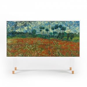 Sideboard - STORYZ - S3 Poppy field by van Gogh - White