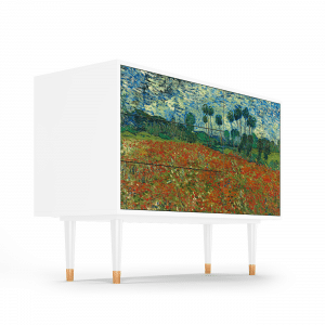 Sideboard - STORYZ - S3 Poppy field by van Gogh - White