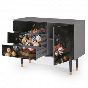Sideboard - STORYZ - S3 Still Life with Flowers - Grey