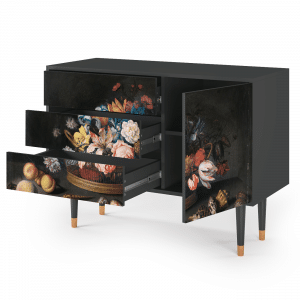 Sideboard - STORYZ - S3 Still Life with Flowers - Antracite