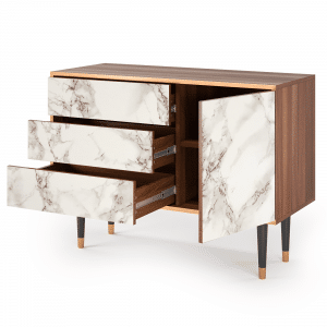 Sideboard - STORYZ - S3 Milk Marble - Walnut