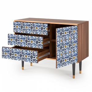 Sideboard - STORYZ - S3 Lovely Cornflowers - Walnut
