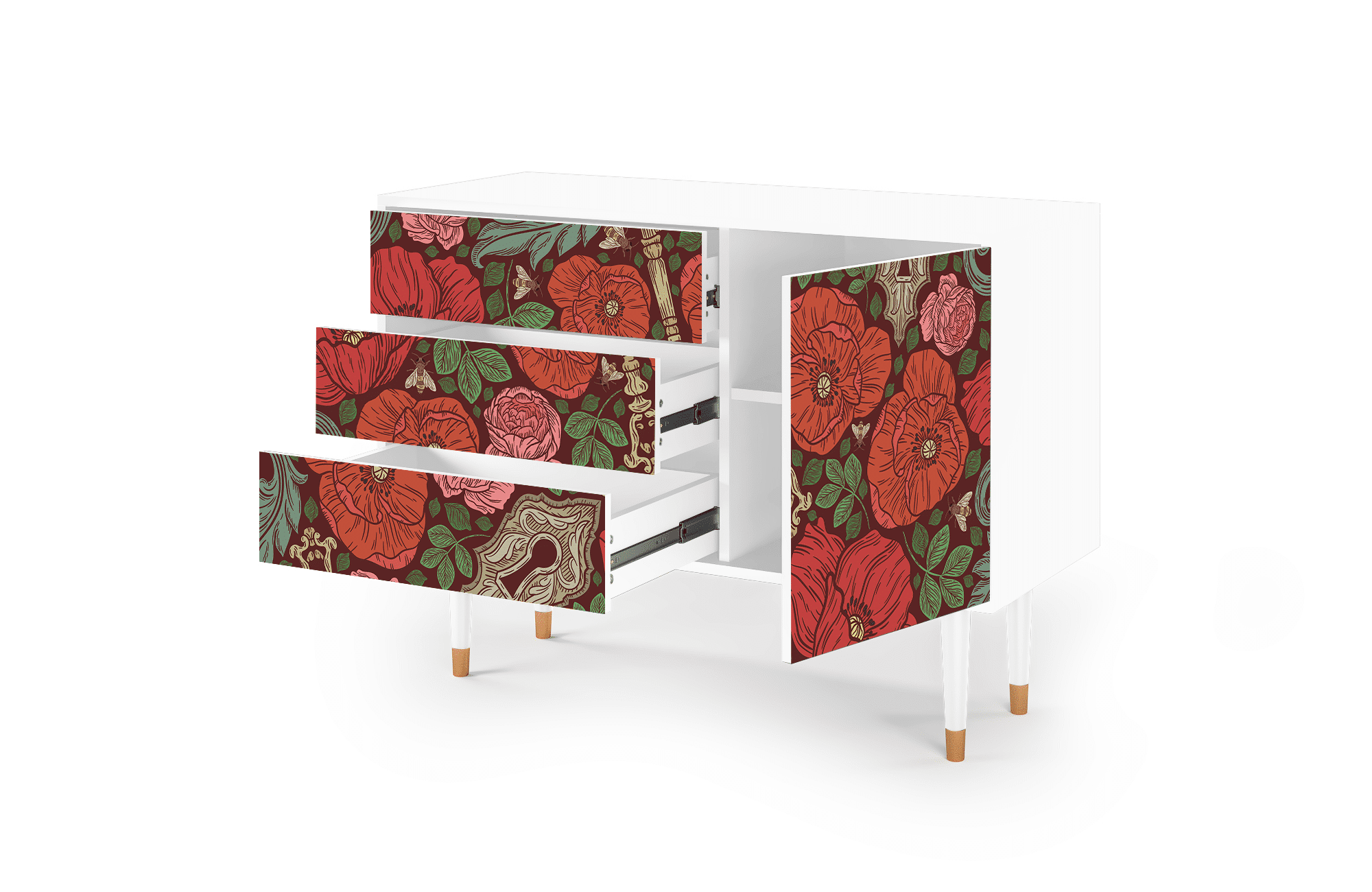 Sideboard – STORYZ – S3 Poppy Garden – White Sideboard - STORYZ - S3 Poppy Garden - White