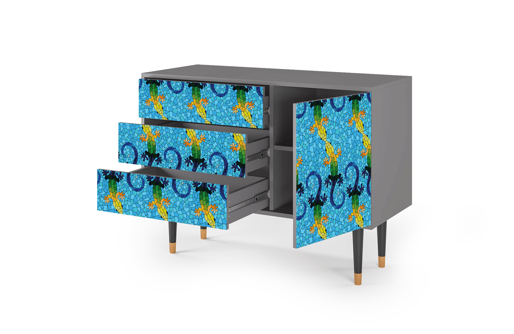 Sideboard – STORYZ – S3 Gaudi’s Lizard – Grey Sideboard - STORYZ - S3 Gaudi's Lizard - Grey
