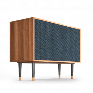 Sideboard - STORYZ - S3 Knitted Pattern - Walnut