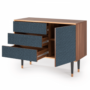 Sideboard - STORYZ - S3 Knitted Pattern - Walnut