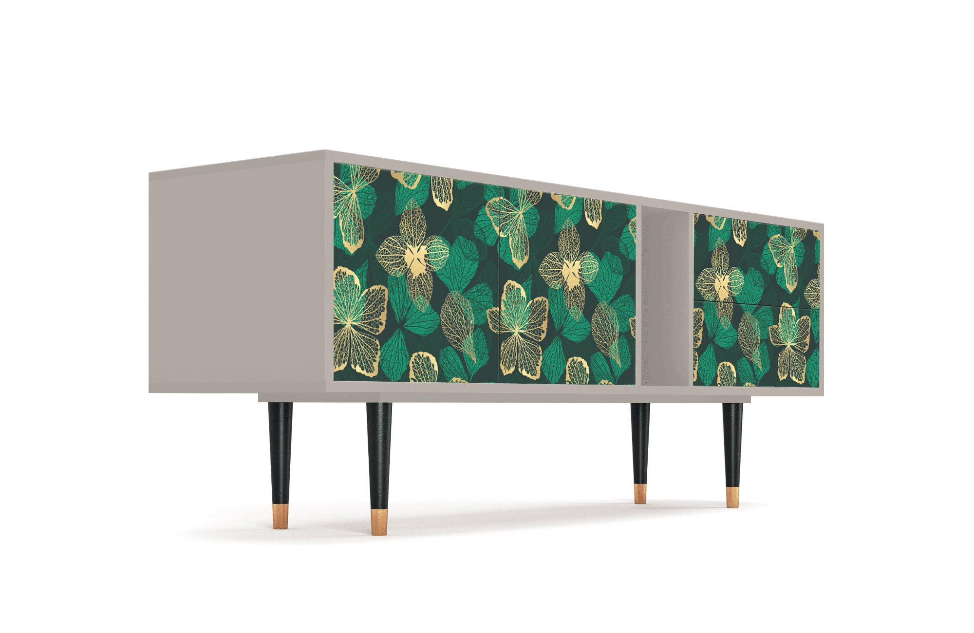 Sideboard – STORYZ – T1 Green Flower – Sand Sideboard - STORYZ - T1 Green Flower - Sand