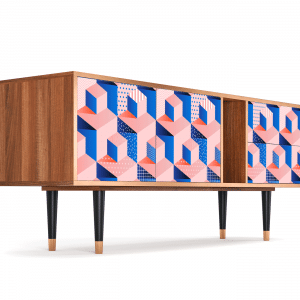 Sideboard - STORYZ - T1 Pinky Squares - Walnut
