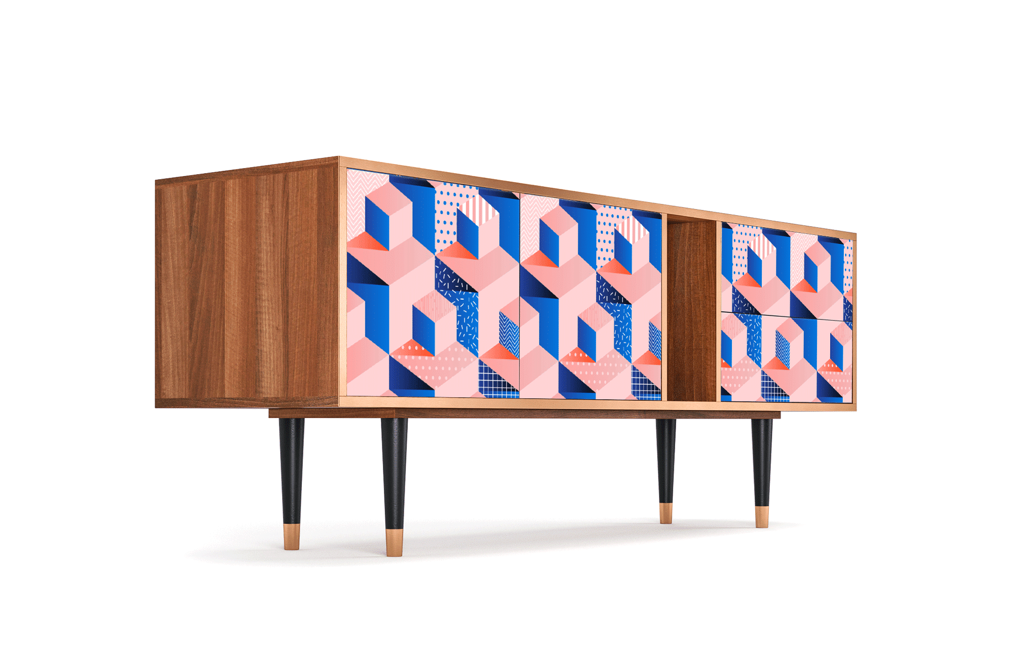 Sideboard – STORYZ – T1 Pinky Squares – Walnut Sideboard - STORYZ - T1 Pinky Squares - Walnut