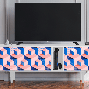 Sideboard - STORYZ - T1 Pinky Squares - White