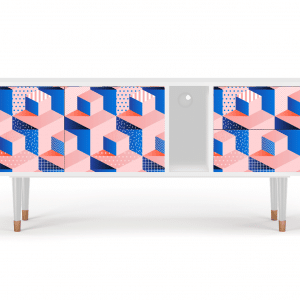 Sideboard - STORYZ - T1 Pinky Squares - White