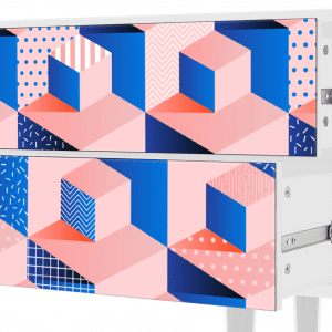 Sideboard - STORYZ - T1 Pinky Squares - White