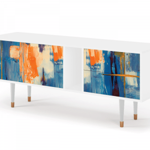 Sideboard - STORYZ - T1 Abstract Expressionism - White