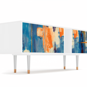 Sideboard - STORYZ - T1 Abstract Expressionism - White