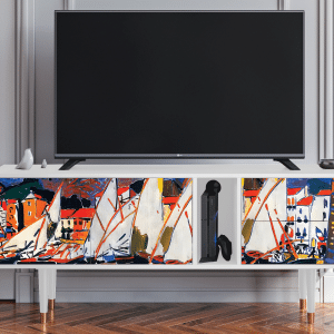 Sideboard - STORYZ - T1 Le Séchage des voiles  - White
