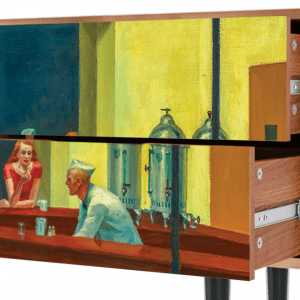 Sideboard - STORYZ - T1 Nighthawks by Hopper - Walnut