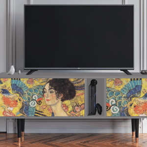 Sideboard - STORYZ - T1 Lady with Fan by Klimt - Grey