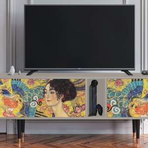 Sideboard - STORYZ - T1 Lady with Fan by Klimt - Sand