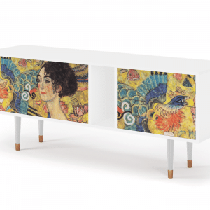 Sideboard - STORYZ - T1 Lady with Fan by Klimt - White
