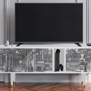 Sideboard - STORYZ - T1 View of the Piazza - White