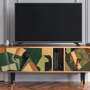 Sideboard - STORYZ - T1 Glass and Checkerboard - Walnut