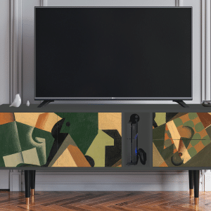 Sideboard - STORYZ - T1 Glass and Checkerboard - Antracite