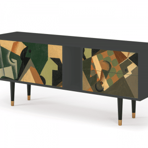Sideboard - STORYZ - T1 Glass and Checkerboard - Antracite