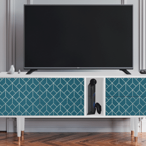 Sideboard - STORYZ - T1 Turquoise Geometry - White