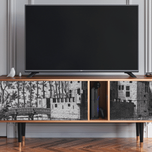 Sideboard - STORYZ - T1 Castle with Bridge - Walnut