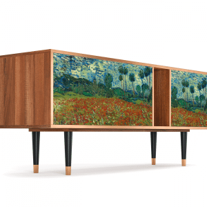 Sideboard - STORYZ - T1 Poppy field by van Gogh - Walnut