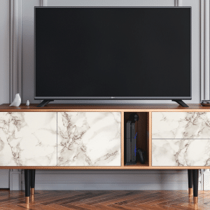 Sideboard - STORYZ - T1 Milk Marble - Walnut